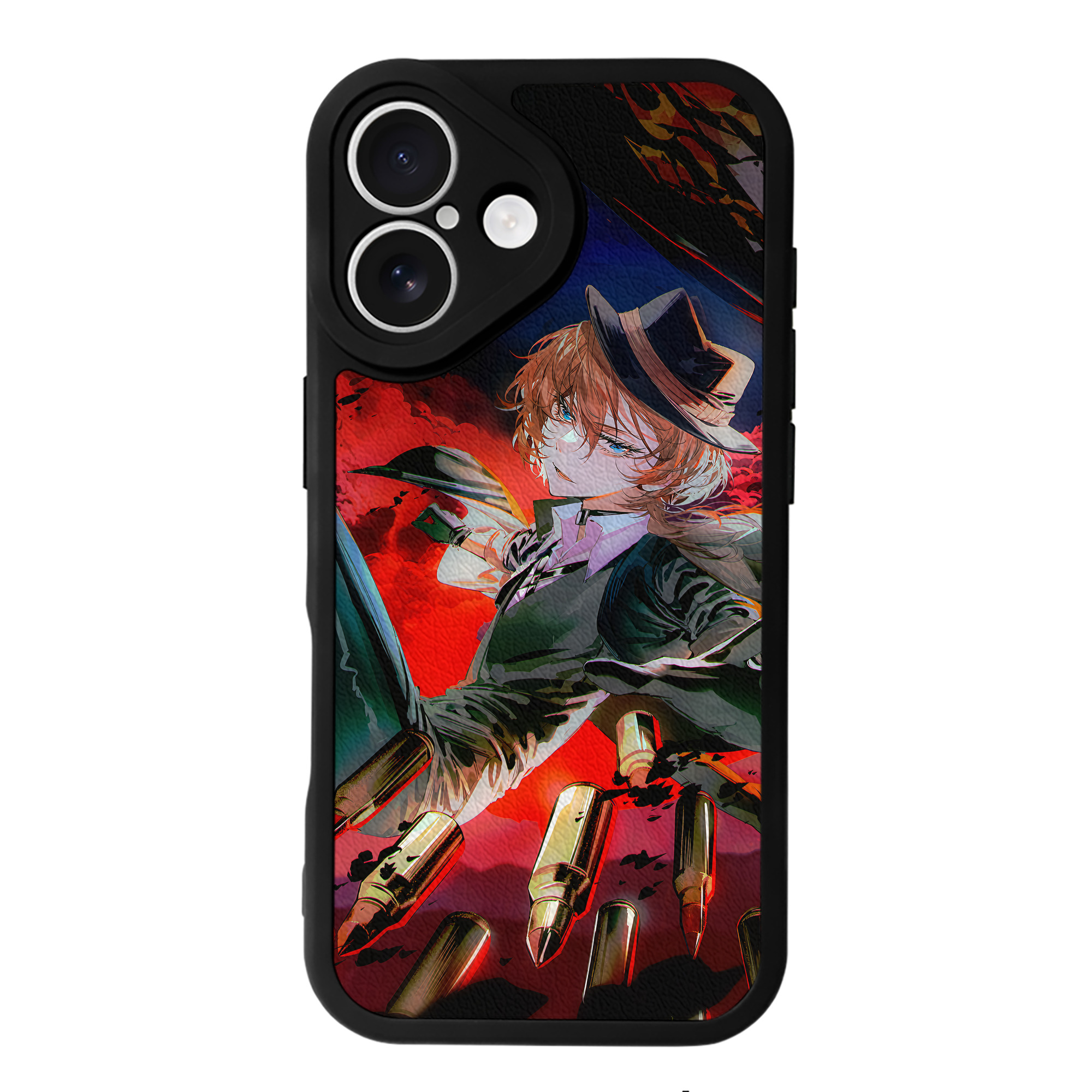 （画像用） 文豪ストレイドッグス Bungo Stray Dogs 【iPhone 16シリーズ対応】シリコンスマホケース（レザー調） 材質：シリコン